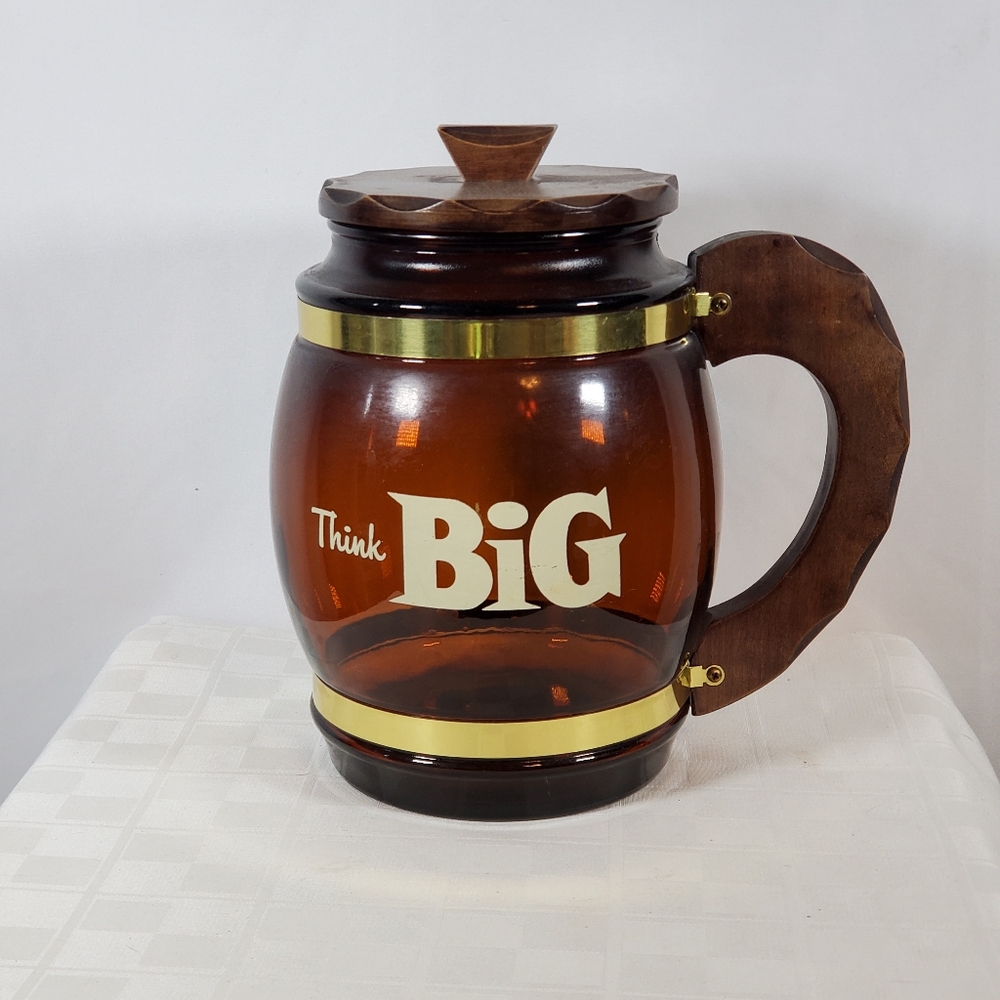 Vintage Siesta Ware Extra Large Beer Stein With Lid